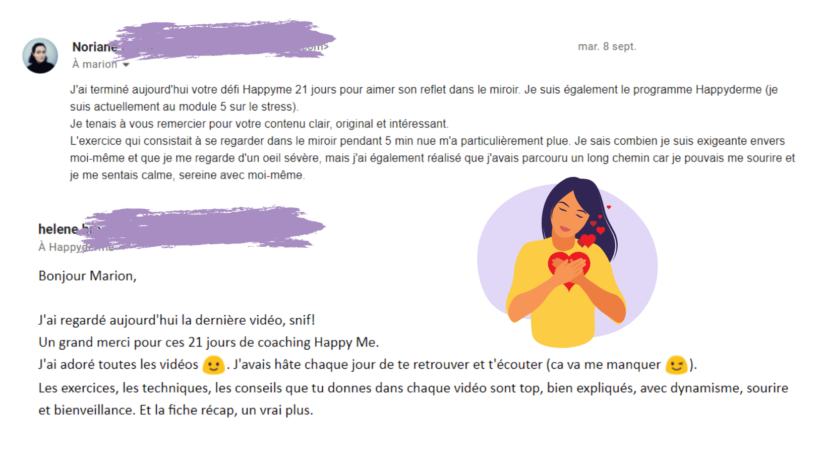 TemoignageHM1 Avis méthode Happyderme marion lecoin acne femme solution naturel naturopathie