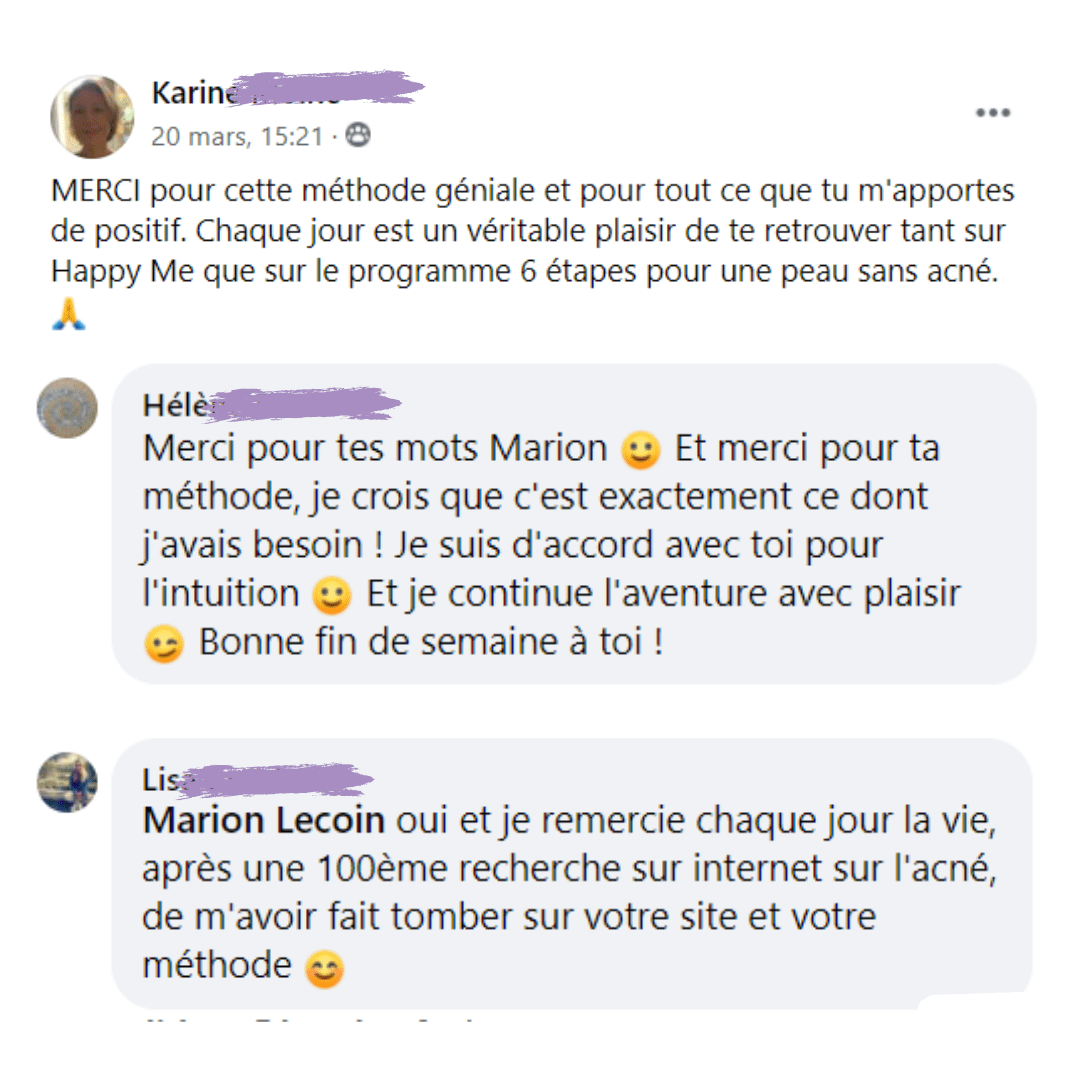Temoignage_methode_Happyderme16 Avis méthode Happyderme acné femme naturopathie