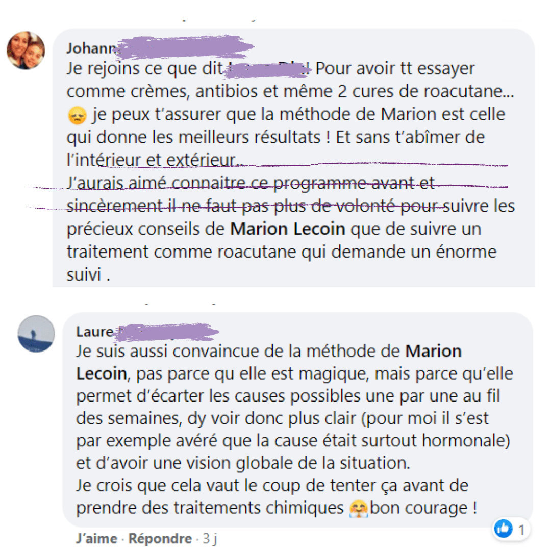 Avis méthode Happyderme acné femme naturopathie