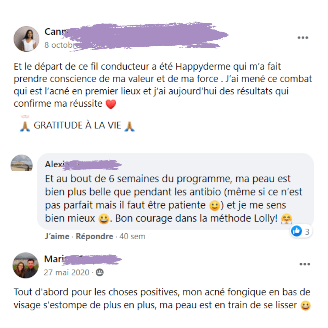 Avis méthode Happyderme acné femme naturopathie